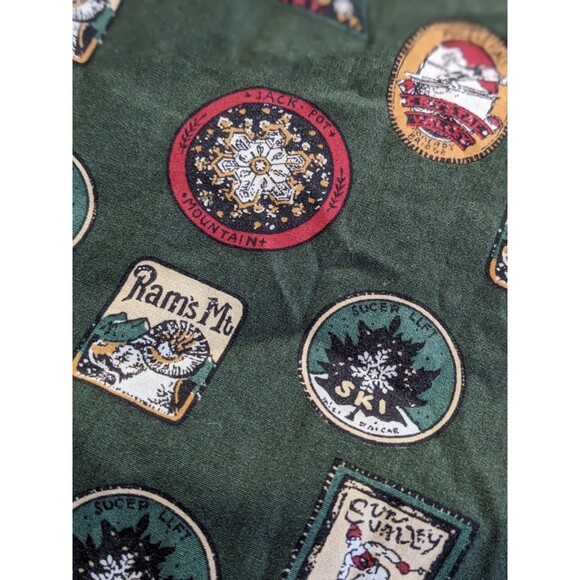 Vtg Y2K 90s Tommy Hilfiger Short Sleeve Button Shirt Ski Destination Men’s SZ M - Picture 4 of 13